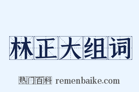 林正大组词是什么意思的图片